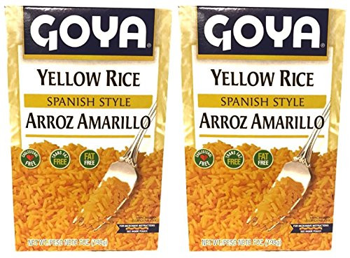 Pack of 2 Goya Cuban Style Yellow Rice Arroz Amarillo Cholesterol Free 7 Oz
