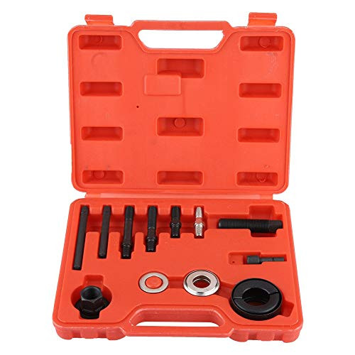 Ejoyous Pulley Puller and Installer Kit_ 13Pcs Power Steering Pump Remover Alternator Pulley Tool with Portable Storage Case for Installing and Removing Pulleys for GM Chrysler Ford Car Truck