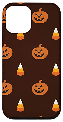 iPhone 12 mini Halloween Design Candy Pumpkin Jack O Lantern Pattern Orange Case