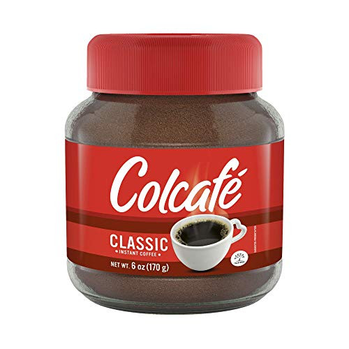 Colcafe Classic Instant Coffee Jar _ Unique Taste  and  Aroma _ Ready in Seconds _ 100 Percent  Colombian Coffee _ 6 Ounce _Pack of 1_