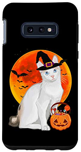 Galaxy S10e Cat Halloween Japanese Bobtail Jack O Lantern Pumpkin Case