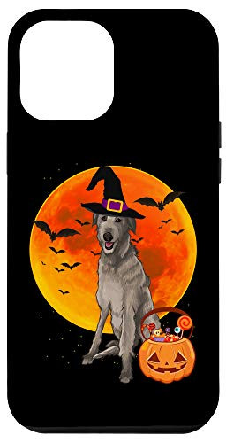 iPhone 12 Pro Max Dog Halloween Scottish Deerhound Jack O Lantern Pumpkin Case