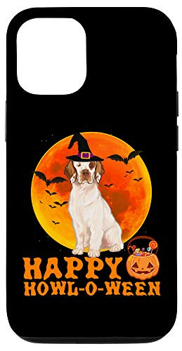 iPhone 12 12 Pro Funny Clumber Spaniel Dog Halloween Happy Howl_o_ween Case