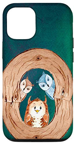 iPhone 12 12 Pro O Letter Kids Owl Case