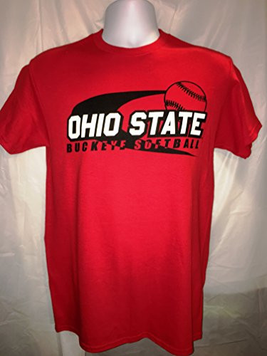 J. America Ohio State Buckeyes Softball Tshirt _Small_ Red