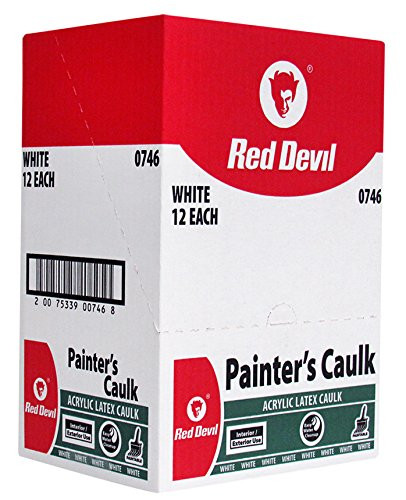 Red Devil Painters Caulk White, 10.1 Oz., Case of 12