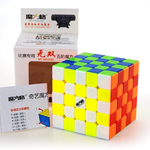 CuberSpeed Qiyi Wushuang 5x5 Stickerless Magic cube MoFangGe MFG Wuchuang 5x5x5 Stickerless Speed cube CuberSpeed Qiyi Wushuang 5x5 Stickerless Magic cube MoFangGe MFG Wuchuang 5x5x5 Stickerless Speed cube