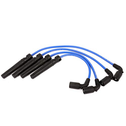 CTCAUTO Ignition Wire Sets Replacement for Chevy Aveo  Aveo5 Daewoo Lanos P ontiac Wave S uzuki Swift Plus  1999_2008 _Set of 4_