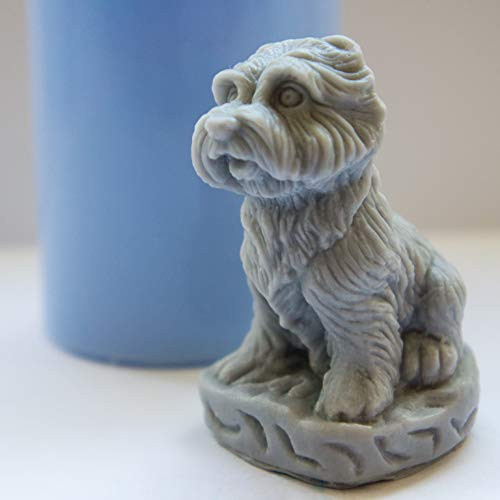Soap Mold Small Dog 3D Soap Mold Silicone Molds Mold for Soap Mold of a Puppy Mold of The Dog Mold Silicone Mold Animals Mold