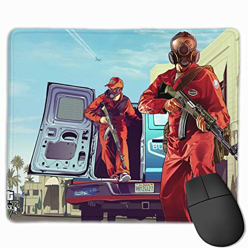 Wrist Support Mouse pad GTA 5 Wallpaper Grand Theft Auto Gaming Mouse Pad with Stitched Edges