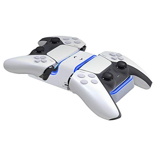 Mcbazel Charger Dock for PS5 Controller with LED Light Charging Station Dual USB Charger Dual for PS5 Controller Mcbazel Charger Dock for PS5 Controller with LED Light Charging Station Dual USB Charger Dual for PS5 Controller