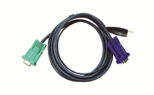 ATEN USB KVM Cable, SPHD-15 Male to VGA and USB A 2L5203U, 10 Feet ATEN USB KVM Cable, SPHD-15 Male to VGA and USB A 2L5203U, 10 Feet