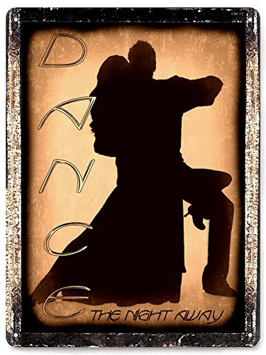 Dancing with the stars vintage style metal sign dance lessons ballroom dancing antique wall decor 249