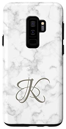 Galaxy S9 Plus  Initial K Monogram Phone Cover Alphabet Letter Monogrammed Case