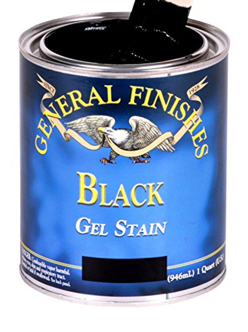 General Finishes BLP Oil Base Gel Stain, 1 Pint, Black