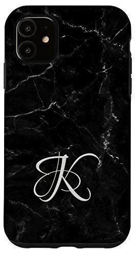 iPhone 11 Initial K Monogram Phone Cover Monogrammed Alphabet Letter Case
