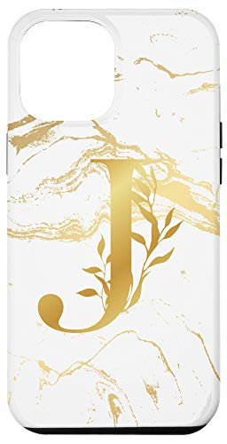 iPhone 12 Pro Max Capital Alphabet Monogram J Girly Floral Initial Letter Case