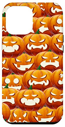 iPhone 12 Pro Max Halloween Jack O Lantern Pumpkins Creepy Scary Spooky Gift Case