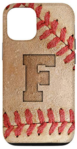 iPhone 12 12 Pro Baseball Phone Case with letter F Baseball Player Name Gift Case