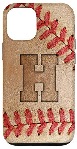 iPhone 12 12 Pro Baseball Phone Case with letter H Baseball Player Name Gift Case
