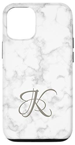 iPhone 12 12 Pro Initial K Monogram Phone Cover Alphabet Letter Monogrammed Case