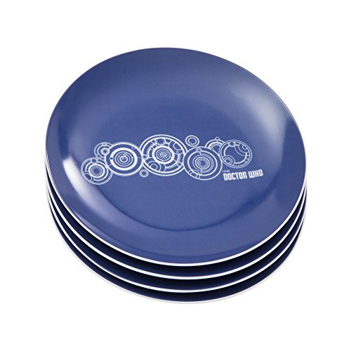 Vandor Doctor Who 8-Inch Ceramic Plates, 4-Piece Set (16037)