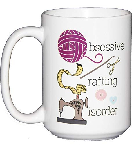 OCD Obsessive Crafting Disorder _ Funny Coffee Mug for Crafters