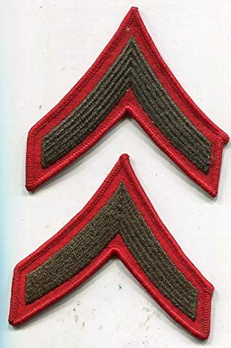 USMC Rank E_2 PFC Chevron Stripe Set _ Male