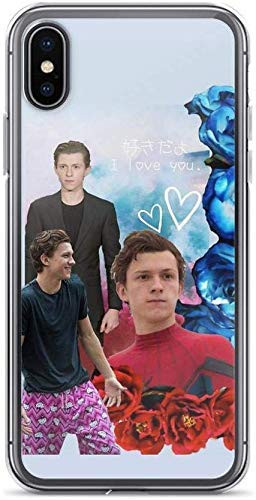 Compatible with iPhone 7 Plus 8 Plus Case Tom Holland Floral Pure Clear Phone Cases Drop Protection Anti_Scratch Cover