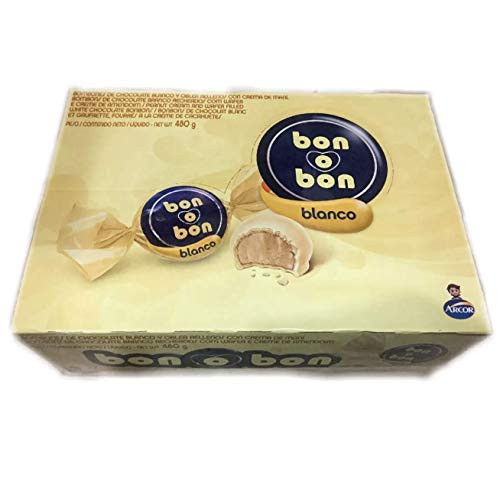 Bon O Bon White Chocolate Wafer and Peanut Cream Filling 16.9 Oz _480g_ 