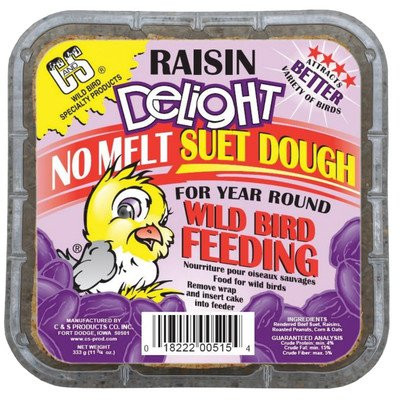 C and S Products Raisin Delight Wild Bird Suet _Set of 3_