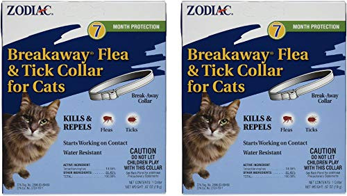Zodiac Breakaway Flea  and  Tick Collar for Cats 7 Month Supply _ Pack of 2