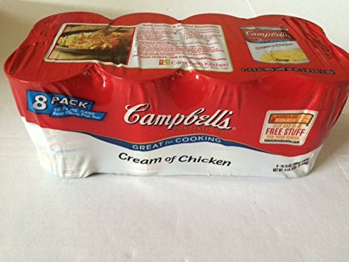 Campbell's Condensed Soup Cream of Chicken 8 Pack of 10.75 Oz Cans Campbell's Condensed Soup Cream of Chicken 8 Pack of 10.75 Oz Cans