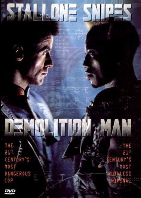 Pop Culture Graphics Demolition Man Poster B 27x40 Sylvester Stallone Wesley Snipes Sandra Bullock