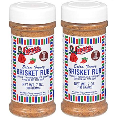 Bolner's Fiesta Brand Brisket Rub_ 7 Ounce Shaker _Pack of 2_