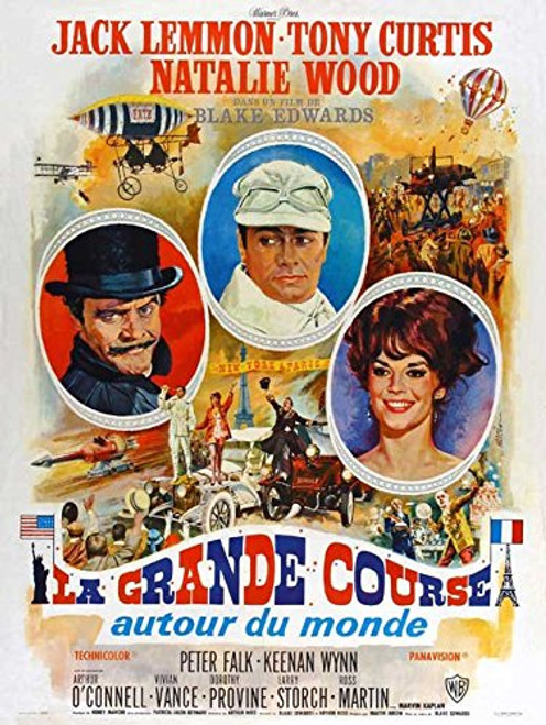 The Great Race Poster Movie French B 27 x 40 Inches _ 69cm x 102cm Jack Lemmon Tony Curtis Natalie Wood Peter Falk Keenan Wynn George Macready The Great Race Poster Movie French B 27 x 40 Inches _ 69cm x 102cm Jack Lemmon Tony Curtis Natalie Wood Peter Falk Keenan Wynn George Macready