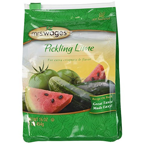 Mrs. Wages Pickling Lime Seasoning _2_Resealable Bags_ 1 Pound each_