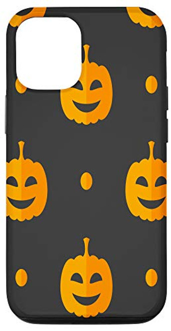 iPhone 12 12 Pro Cute Jack O Lantern Pumpkin Dot Kids Halloween Themed Case