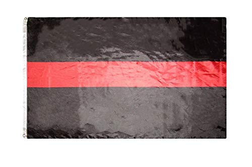 K's Novelties 3x5 First Responder Fire Dept. Department Red Line Flag 3'x5'