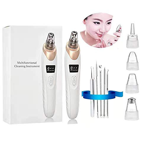 Blackhead Remover Pore Vacuum Blackhead Removal Tool Pore Extractor Tool for Blackhead Remover Pore Vacuum with 4 Probes?Electric Blackhead Removal Suction Extractor Kit Tools?