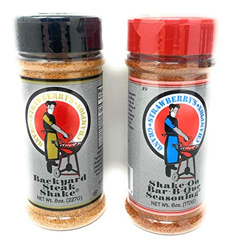 BBQ 2 Pack  Shake_On Bar_B_Que Seasoning _ 6 oz_ Backyard Steak Shake _ 8 oz.