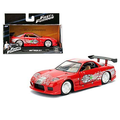 JADA 1 32 W B _ FAST  and  FURIOUS _ DOM'S MAZDA RX_7 98377 DIECAST RED