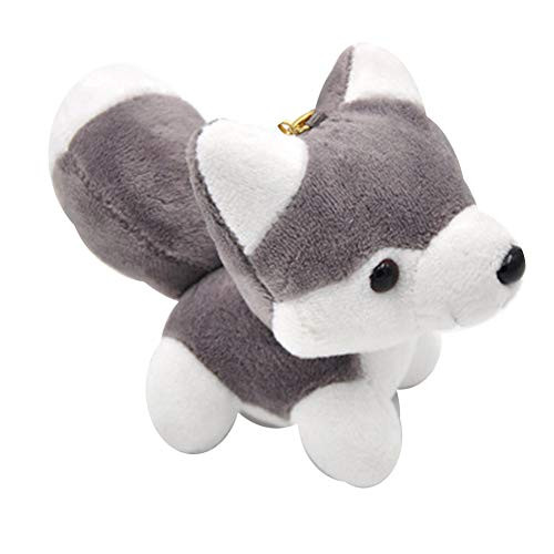 E_House Pop Keychain Gifts Keychains for Women Cute Small Husky Dog Plush Doll Toy Keychain Keyring Pendant Bag Car Key Holder _ Grey E_House Pop Keychain Gifts Keychains for Women Cute Small Husky Dog Plush Doll Toy Keychain Keyring Pendant Bag Car Key Holder _ Grey