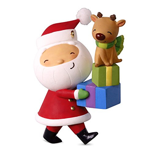 Hallmark Keepsake Christmas Ornament 2018 Year Dated, Kringle and Kris Delivering Gifts