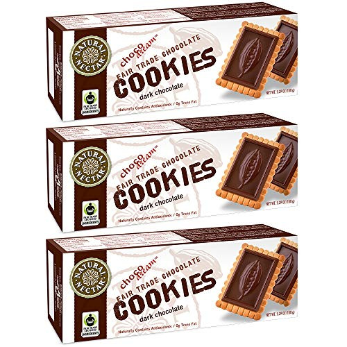 Natural Nectar ChocoDream Fair Trade Organic Dark Chocolate Cookies_ 5.29 Oz _3 Pack_