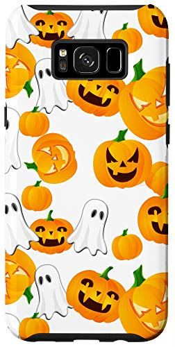 Galaxy S8 Plus  Cool Pumpkin Halloween Jack o Lantern Phone Case