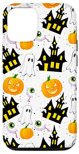 iPhone 12 12 Pro Cute Girly Pumpkin Halloween Jack o Lantern Phone Case