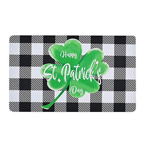 St. Patrick's Day Door Mat_ Green Shamrocks Door Mat Welcome Doormats Lucky Clover Rugs Decorative Floor Mats Carpets for St. Patrick's Day Decor Home Decorations _K_ St. Patrick's Day Door Mat_ Green Shamrocks Door Mat Welcome Doormats Lucky Clover Rugs Decorative Floor Mats Carpets for St. Patrick's Day Decor Home Decorations _K_