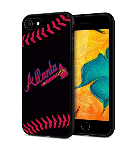 Designed for iPhone SE 2020 Case iPhone 8 iPhone 7 Case_ Soft TPU Baseball Game Sports Shock_Absorbing Non_Slip Protective Phone Case Cover for 2020 8 7 Black_ML14_02