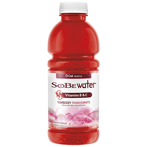 SoBe Water_ Vitamin Enhanced_ 0 Calories_ Yumberry Pomegranate_ 20 Ounce _12 Bottles__ _Pack of 12_